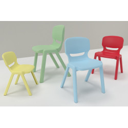 4 CHAISES OCEAN TAILLE 3 COLORIS BLEU
